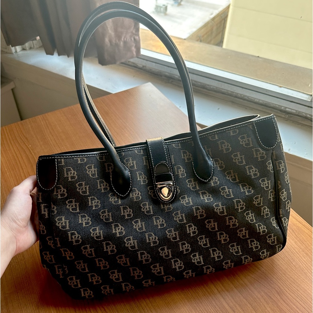Dooney & Bourke Monogram Signature Canvas Shoulder Bag